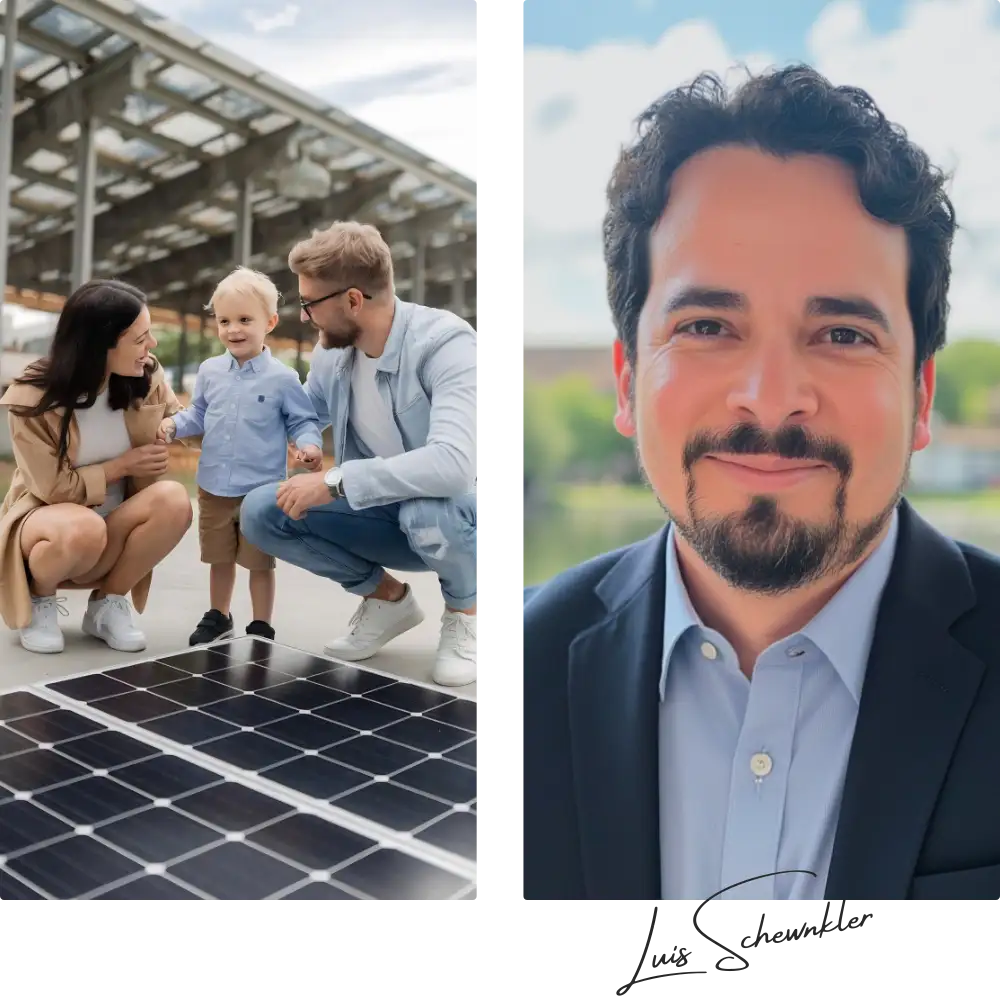 LuisSchwenkler bei Energieberatung in Brühl : Paar mit Solarpanel