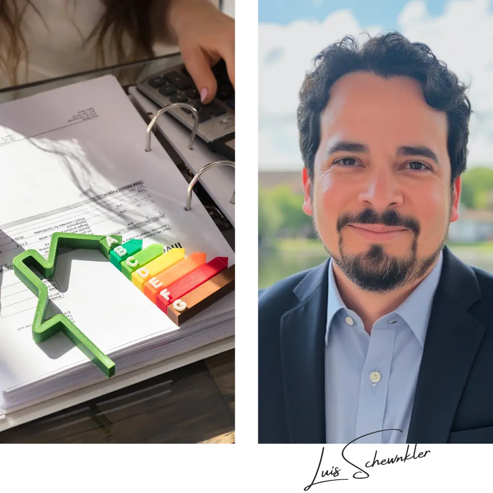 Luis Schwenkler und Bild von Energieskala : Sanierungsfahrplan